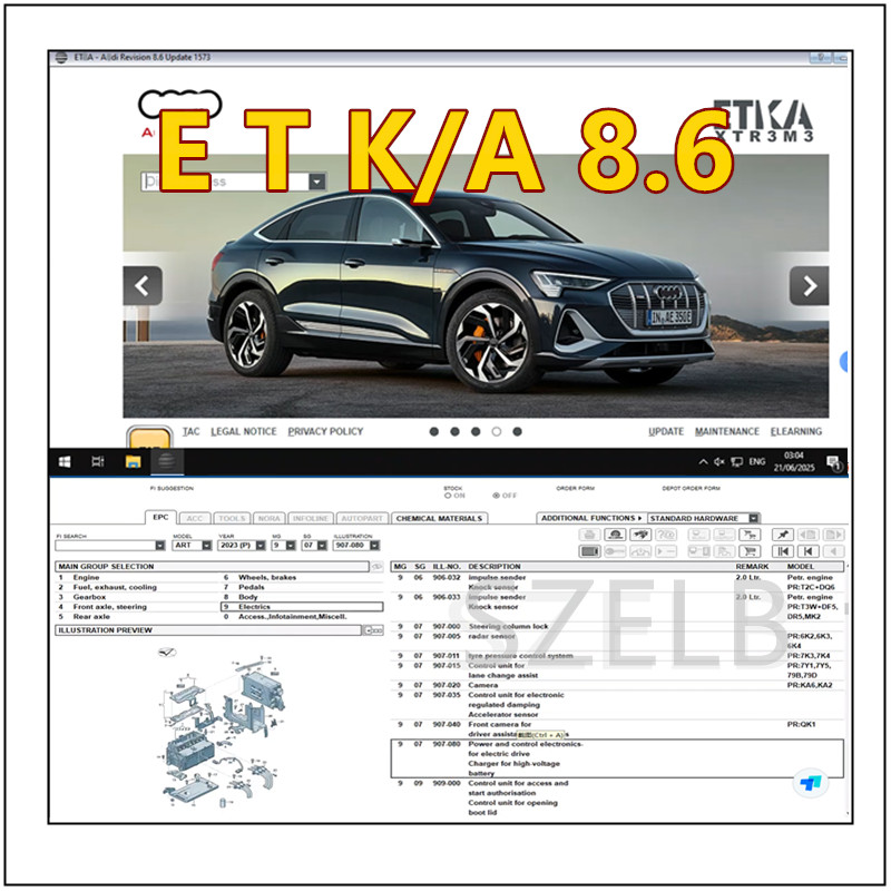 En Yeni ETKA 8.6+ Elsawin 6.0  - Electronics Repair Tools incelemesi ve fiyatı